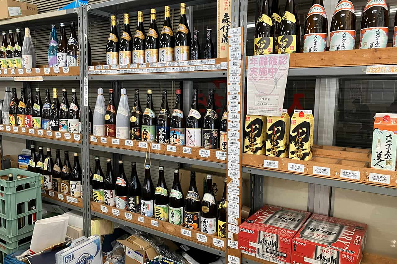 酒類販売の棚